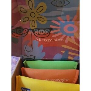 MicroVision Optical Colorful Eyeglass Frame and Cases Set for Unisex Adults. 2.0